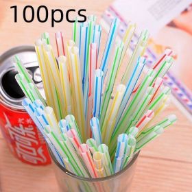 Creative Lengthened Bendable maternity juice drink milk tea straw disposable color elbow plastic wholesale (Quantity: 100pcs)