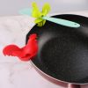 1pc Creative Rooster Tongs; Kitchen Baking Tongs; Bird Shaped Silicone Pot Tongs; Kitchen Anti-Spill Tongs