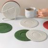 Non-slip Silicone Dining Table Placemat Kitchen Accessories Mat Cup Bar Drink Coffee Mug Pads;  Heat Insulation Coasters;  Drink Cup Mat For Bar Kitch