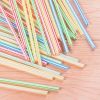 Creative Lengthened Bendable maternity juice drink milk tea straw disposable color elbow plastic wholesale