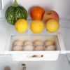 2pcs Kitchen Refrigerator Freshness Storage Boxes; 12 Grids Egg Storage Boxes; Multifunctional Drawer Type Food Divided Storage Boxes